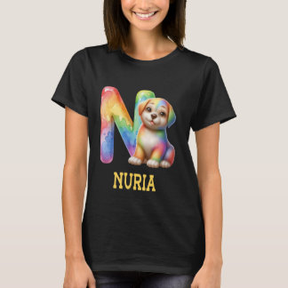Camiseta Cachorros Cachorros - Letra Núria Nome Cachorro-Ar