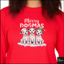 Cachorros Dalmatas de Natal Fofos Dogmas Gráficos