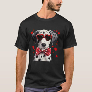 Camiseta Cachorros Dalmáticos Copos de sol Arco vermelho Va