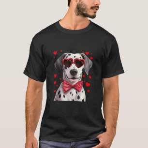 Camiseta Cachorros Dalmáticos Copos de sol Arco vermelho Va