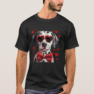 Camiseta Cachorros Dalmáticos Copos de sol Arco vermelho Va