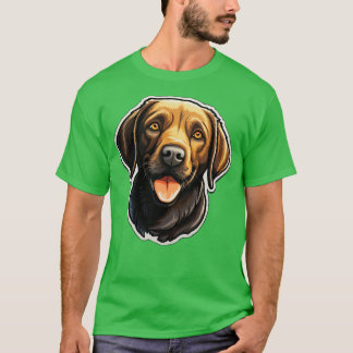 Camiseta Cachorros de Labrador Negro-Gato-Gato Chocolate La