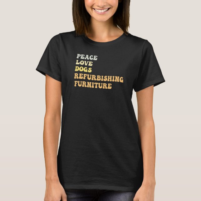 Camiseta Cachorros de Paz Refrigeração de Mobiliário (Frente)