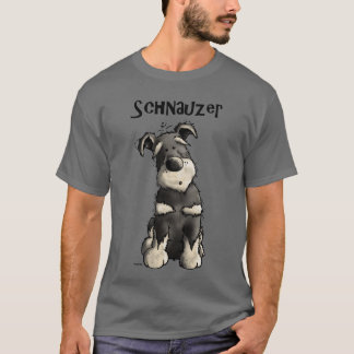 Camiseta Cachorros de Schnauzer Bonitos Oferecem Amigo Engr