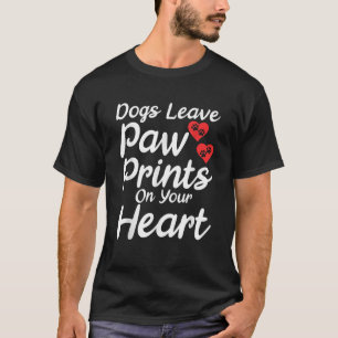 Camiseta Cachorros deixam impressões de pata no seu coração