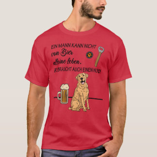 Camiseta Cachorros e amantes da cerveja, design de cachorro