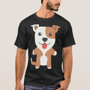 Camiseta Cachorros engraçados abraçando American Pit Bull T