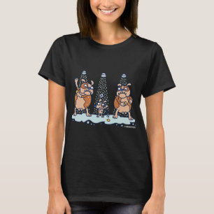 Camiseta Cachorros Engraçados Na Piada De Sabão De Chá Da P