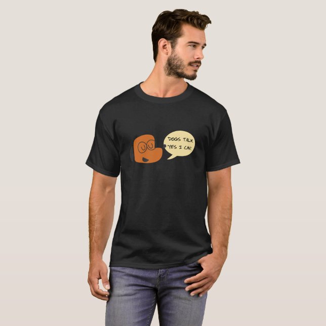Camiseta Cachorros falam sim eu posso (Frente Completa)