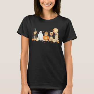 Camiseta Cachorros Golden Retriever Assustadores Fantasma B