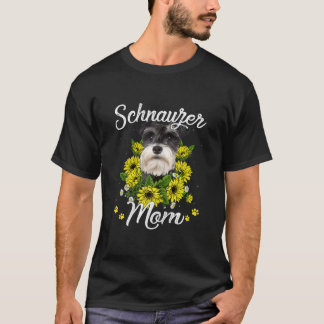 Camiseta Cachorros Mães Dia da Mãe Presente Sunflower Schna