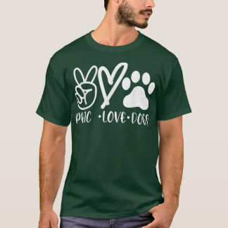 Camiseta Cachorros Mães T , Cachorros de Amor pela Paz , Pr