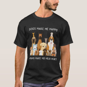 Camiseta Cachorros Me Fazem Feliz Humanos Me Machucam A Cab