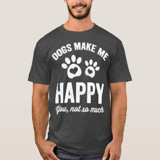 Camiseta Cachorros me fazem feliz, você não ama tanto cacho
