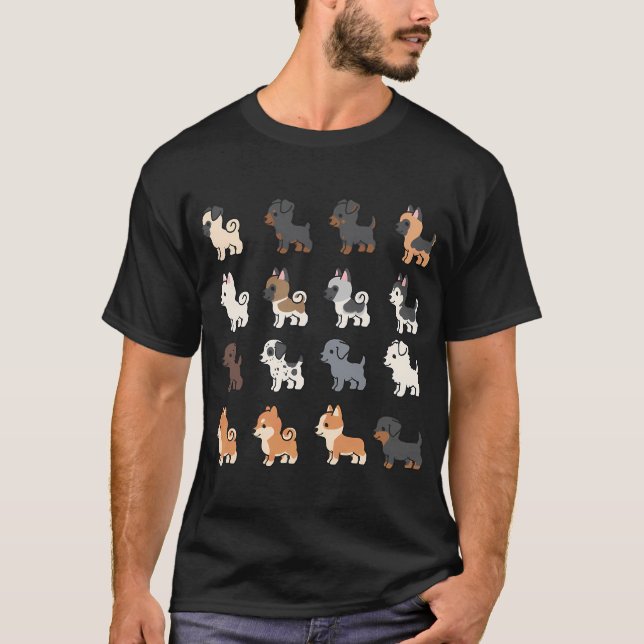 Camiseta Cachorros Miniaturas Fofos (Frente)