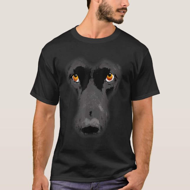 Camiseta Cachorros negros do Labrador do Retriever Cachorro (Frente)