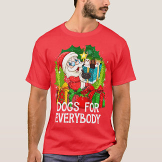 Camiseta Cachorros Para Todos Os Pais De Natal Engraçados X