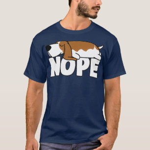 Camiseta Cachorros Preguiçosos Engraçados Nope Cães Preg