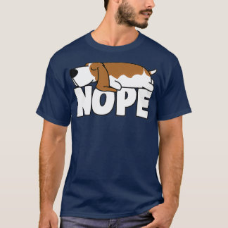 Camiseta Cachorros Preguiçosos Engraçados Nope Cães Preguiç