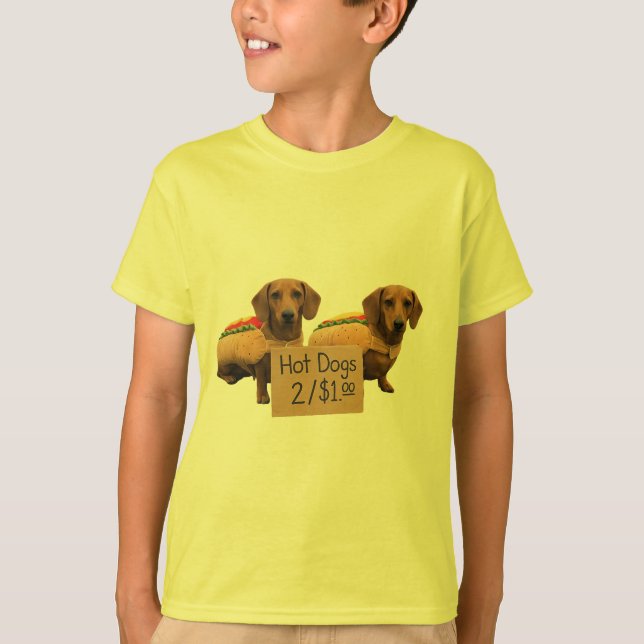 Camiseta Cachorros-quentes vendidos como salsichas (Frente)