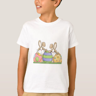 Camiseta cachos e ovos de Páscoa