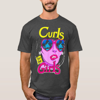 Camiseta Cachos Engraçados Para Meninas Levantamento de Pes