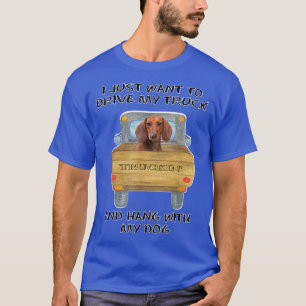 Camiseta Cachshund Condutor de Caminhões