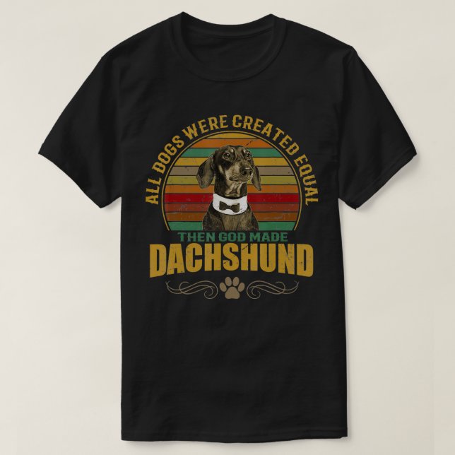 Camiseta Cachshund de Wiener (Frente do Design)