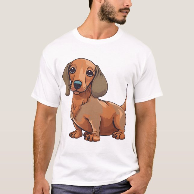 Camiseta Cachshund Dog Cute (Frente)
