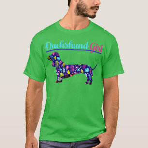 Camiseta Cachshund Girl Vintage Wiener
