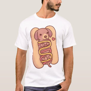 Camiseta Cachshund Hotdog Bun