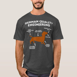 Camiseta Cachshund Lover de Engenharia Alemã de Qualidade