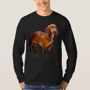Camiseta Cachshund Weiner Cachorro Mãe Pai Adora Doxie Pupp