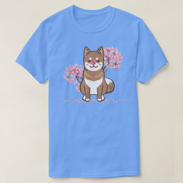 Camiseta Cachu Shikoku, uma espécie de cerejeira do Kawaii  (Frente do Design)