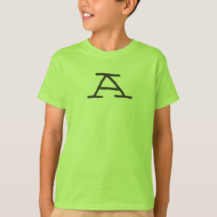 Camiseta caçoou o t-shirt inicial de A