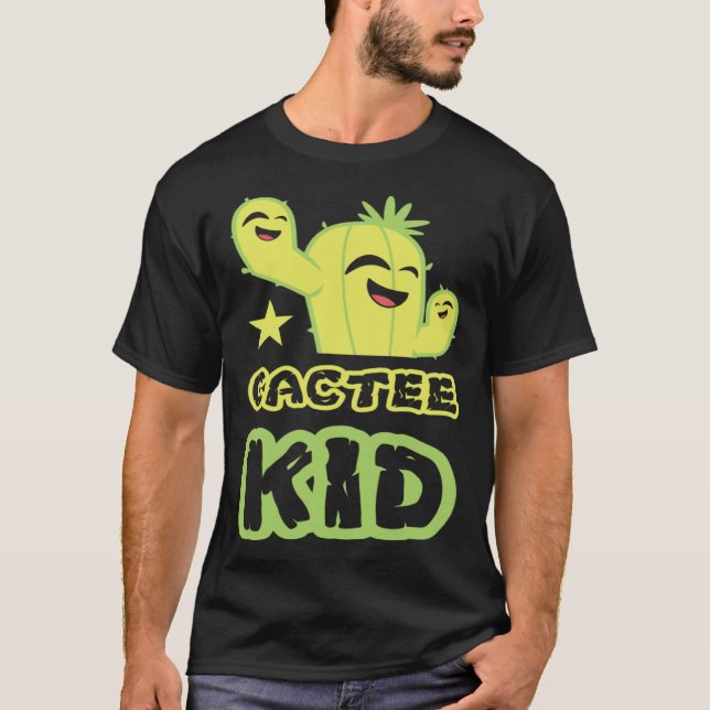Camiseta Cactee Kid Pot Gardening Succulent Plant Garden Vi (Frente)