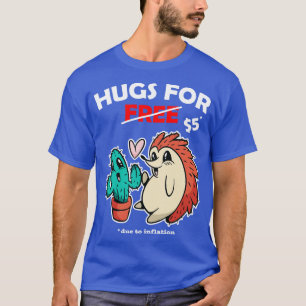 Camiseta Cacto cacto cacto e namorados de ouriço Hugs Fo