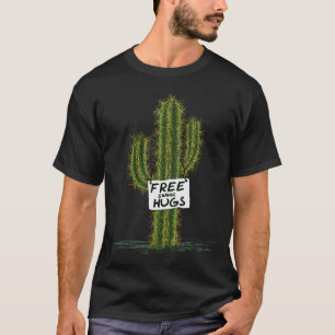 Camiseta Cacto Cactos Arte Divertida Humor Abraços Doces