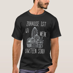 Camiseta Cacto Casa É Wo Meus Cactos São Plantas de Jardim