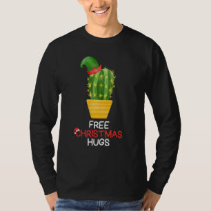 Camiseta Cacto de Abraços de Natal Grátis