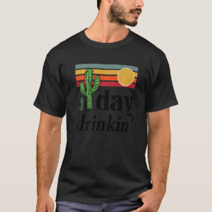 Camiseta Cacto de Bebida Diurna Deserto Ocidental Vintage P