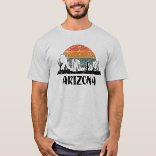 Camiseta Cacto do pôr do sol do deserto da arizona.