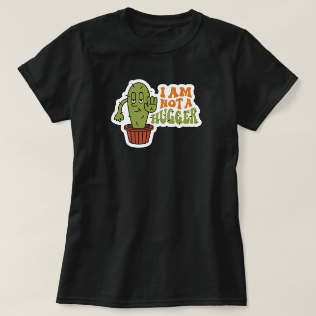 Camiseta Cacto Engraçado e Sarcástico  (Frente do Design)