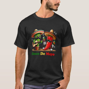 Camiseta Cacto Jalapeno Mariachi Cinco De Maio Mexicano Fie