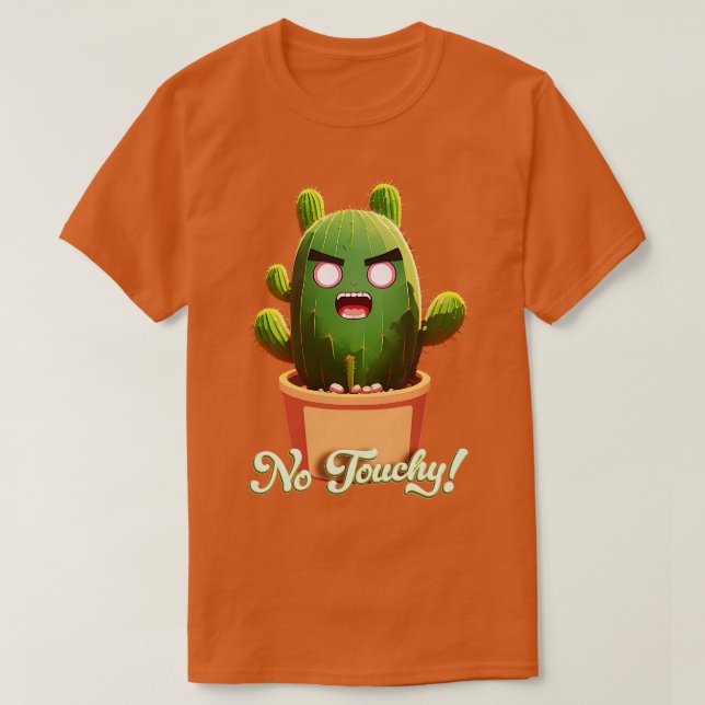 Camiseta cacto não sensível (Frente do Design)