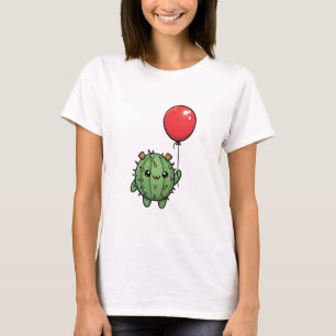 Camiseta Cacto Redondo Adorável com Rolhas