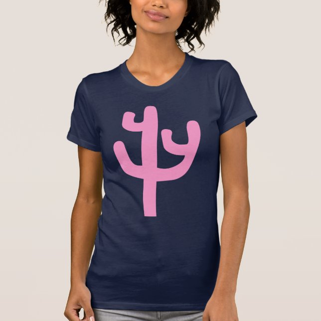 Camiseta Cacto - Rosa (Frente)