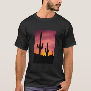 Camiseta Cacto Saguaro ao nascer do sol, Arizona