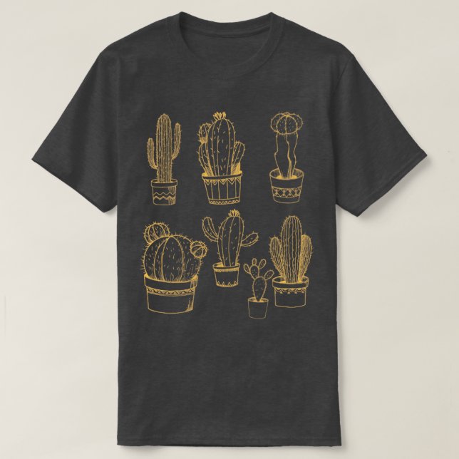 Camiseta Cactos Botânicos (Frente do Design)