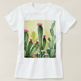 Camiseta Cactos em flor
